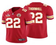 Wholesale Cheap Men's Kansas City Chiefs #22 Juan Thornhill Red 2021 Super Bowl LV Limited Stitched NFL Jersey