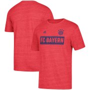 Wholesale Cheap Bayern Munich adidas Bar None Tri-Blend T-Shirt Heathered Red