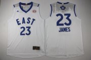 Wholesale Cheap 2015-16 NBA Eastern All-Stars Men's #23 LeBron James Revolution 30 Swingman White Jersey