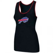 Wholesale Cheap Women's Nike Buffalo Bills Big Logo Tri-Blend Racerback Stretch Tank Top Black