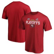 Wholesale Cheap San Francisco 49ers 2019 NFL Playoffs Bound Chip Shot T-Shirt Scarlet