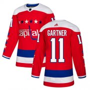 Wholesale Cheap Adidas Capitals #11 Mike Gartner Red Alternate Authentic Stitched NHL Jersey