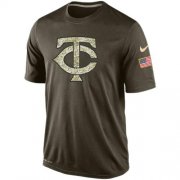 Wholesale Cheap Men's Minnesota Twins Salute To Service Nike Dri-FIT T-Shirt