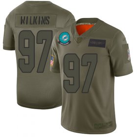 Wholesale Cheap Nike Dolphins #97 Christian Wilkins Camo Men\'s Stitched NFL Limited 2019 Salute To Service Jersey
