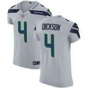 Wholesale Cheap Nike Seahawks #4 Michael Dickson Grey Alternate Men's Stitched NFL Vapor Untouchable Elite Jersey