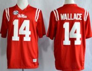 Wholesale Cheap Ole Miss Rebels #14 Bo Wallace 2013 Red Jersey