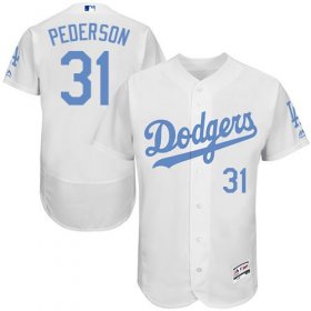 Wholesale Cheap Dodgers #31 Joc Pederson White Flexbase Authentic Collection Father\'s Day Stitched MLB Jersey