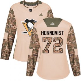 Wholesale Cheap Adidas Penguins #72 Patric Hornqvist Camo Authentic 2017 Veterans Day Women\'s Stitched NHL Jersey