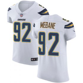 Wholesale Cheap Nike Chargers #92 Brandon Mebane White Men\'s Stitched NFL Vapor Untouchable Elite Jersey