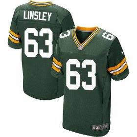 Wholesale Cheap Nike Packers #63 Corey Linsley Green Team Color Men\'s Stitched NFL Elite Jersey