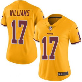 Wholesale Cheap Nike Redskins #17 Doug Williams Gold Women\'s Stitched NFL Limited Rush Jersey
