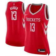 Wholesale Cheap Nike Houston Rockets #13 James Harden Red Women's NBA Swingman Icon Edition Jersey