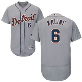 Wholesale Cheap Tigers #6 Al Kaline Grey Flexbase Authentic Collection Stitched MLB Jersey