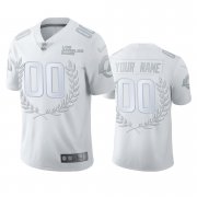 Wholesale Cheap Los Angeles Rams Custom Men's Nike Platinum NFL MVP Limited Edition Jersey