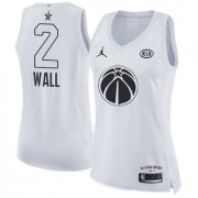 Wholesale Cheap Nike Washington Wizards #2 John Wall White Women's NBA Jordan Swingman 2018 All-Star Game Jersey