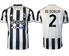 Wholesale Cheap Men 2021-2022 Club Juventus home aaa version white 2 Adidas Soccer Jersey