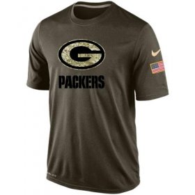 Wholesale Cheap Men\'s Green Bay Packers Salute To Service Nike Dri-FIT T-Shirt