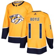 Wholesale Cheap Adidas Predators #11 Brian Boyle Yellow Home Authentic Stitched NHL Jersey