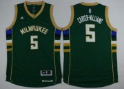 Wholesale Cheap Men's Milwaukee Bucks #5 Michael Carter-Williams Revolution 30 Swingman 2015-16 Green Jersey