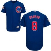 Wholesale Cheap Cubs #8 Andre Dawson Blue Flexbase Authentic Collection Stitched MLB Jersey