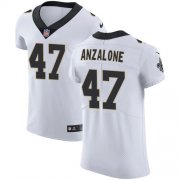 Wholesale Cheap Nike Saints #47 Alex Anzalone White Men's Stitched NFL Vapor Untouchable Elite Jersey