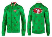 Wholesale Cheap NFL San Francisco 49ers Team Logo Jacket Green