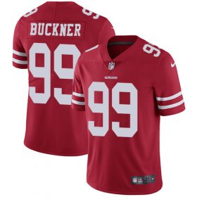 Wholesale Cheap Nike 49ers #99 DeForest Buckner Red Team Color Men\'s Stitched NFL Vapor Untouchable Limited Jersey
