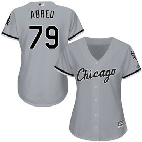 Wholesale Cheap White Sox #79 Jose Abreu Grey Road Women\'s Stitched MLB Jersey