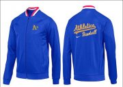 Wholesale Cheap MLB Oakland Athletics Zip Jacket Blue_1