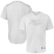 Wholesale Cheap Tampa Bay Rays Blank Majestic 2019 Players' Weekend Flex Base Authentic Team Jersey White