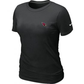 Wholesale Cheap Women\'s Nike Arizona Cardinals Chest Embroidered Logo T-Shirt Black