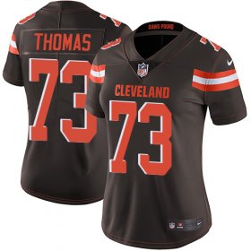 Wholesale Cheap Nike Browns #73 Joe Thomas Brown Team Color Women\'s Stitched NFL Vapor Untouchable Limited Jersey