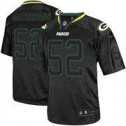 Wholesale Cheap Nike Packers #52 Clay Matthews Lights Out Black Youth Stitched NFL Elite Jersey