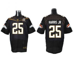 Wholesale Cheap Nike Broncos #25 Chris Harris Jr Black 2016 Pro Bowl Men\'s Stitched NFL Elite Jersey