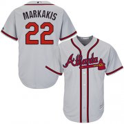 Wholesale Cheap Braves #22 Nick Markakis Grey Cool Base Stitched Youth MLB Jersey