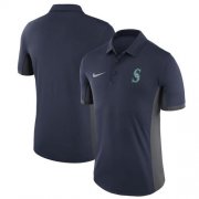 Wholesale Cheap Men's Seattle Mariners Nike Navy Franchise Polo