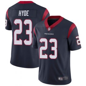 Wholesale Cheap Nike Texans #23 Carlos Hyde Navy Blue Team Color Men\'s Stitched NFL Vapor Untouchable Limited Jersey