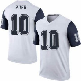 Wholesale Cheap Men\'s Nike Dallas Cowboys #10 Cooper Rush White Stitched NFL Limited Rush Jersey