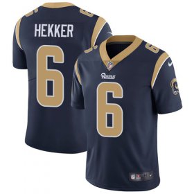 Wholesale Cheap Nike Rams #6 Johnny Hekker Navy Blue Team Color Men\'s Stitched NFL Vapor Untouchable Limited Jersey