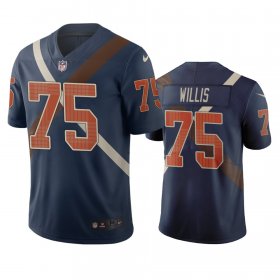 Wholesale Cheap Cincinnati Bengals #75 Jordan Willis Navy Vapor Limited City Edition NFL Jersey
