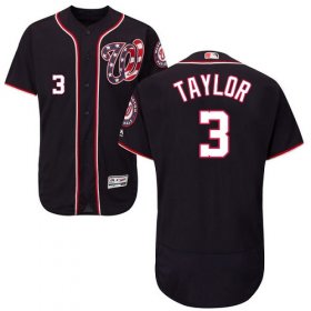 Wholesale Cheap Nationals #3 Michael Taylor Navy Blue Flexbase Authentic Collection Stitched MLB Jersey