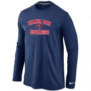 Wholesale Cheap Nike Tampa Bay Buccaneers Heart & Soul Long Sleeve T-Shirt Dark Blue