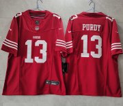 Wholesale Cheap Men's San Francisco 49ers #13 Brock Purdy Red 2023 F.U.S.E. Vapor Untouchable Limited Stitched Football Jersey
