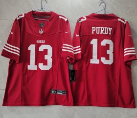 Wholesale Cheap Men\'s San Francisco 49ers #13 Brock Purdy Red 2023 F.U.S.E. Vapor Untouchable Limited Stitched Football Jersey