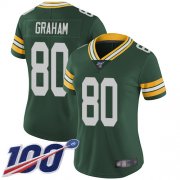 Wholesale Cheap Nike Packers #80 Jimmy Graham Green Team Color Women's Stitched NFL 100th Season Vapor Limited Jersey