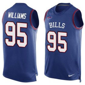 Wholesale Cheap Nike Bills #95 Kyle Williams Royal Blue Team Color Men\'s Stitched NFL Limited Tank Top Jersey