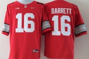 Wholesale Cheap Ohio State Buckeyes #16 J.T. Barrett 2015 Playoff Rose Bowl Special Event Diamond Quest Red Jersey