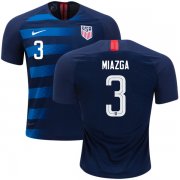 Wholesale Cheap Women's USA #3 Miazga Away Soccer Country Jersey