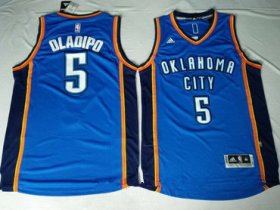 Wholesale Cheap Men\'s Oklahoma City Thunder #5 Victor Oladipo Blue Stitched NBA Adidas Revolution 30 Swingman Jersey