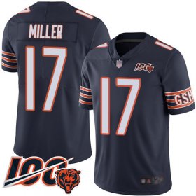 Wholesale Cheap Nike Bears #17 Anthony Miller Navy Blue Team Color Men\'s Stitched NFL 100th Season Vapor Limited Jersey